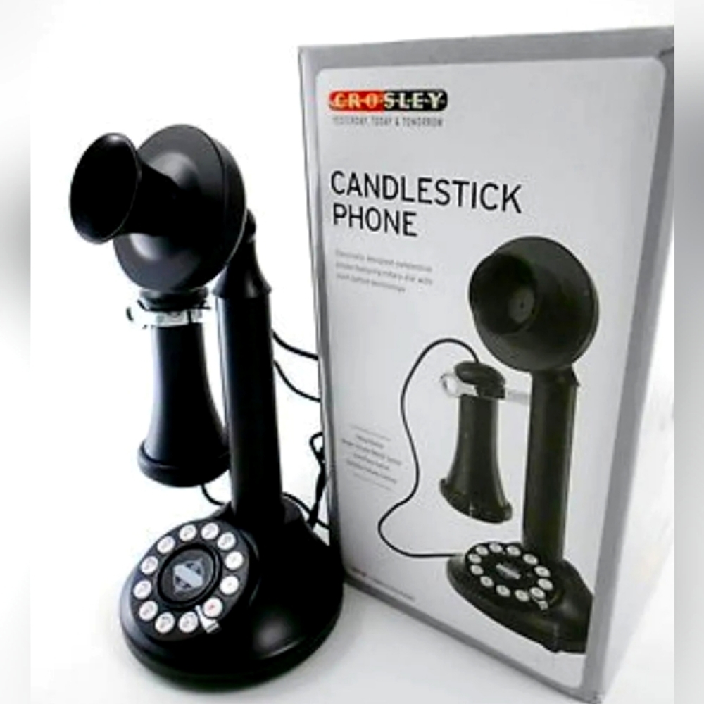 CROSLEY Candlestick Corded Telephone Phone Classic Model CR64 NEW!